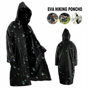 Hood Rain Coat Waterproof Women Men Poncho Outdoor Camping Snow Raincoat - Picture 1 of 12