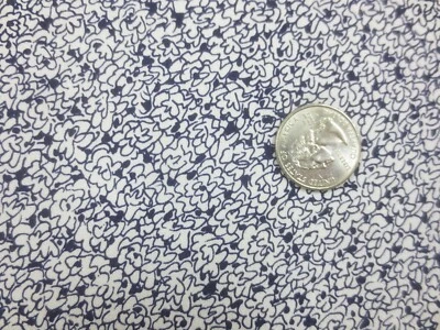 2726  NAVY GEOMETIC Crepe-Like Synthetic APPAREL or CRAFT FABRIC-45" x 3.25 Yds. - Image 1 of 2