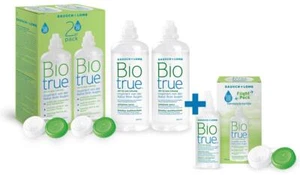 Kombilösung Biotrue, Pflege für weiche Linsen 2x 300 ml + 1x 100 ml Reisegröße - Bild 1 von 1