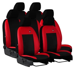 TAILORED SEAT COVERS For FORD S-MAX 7 SEATS MK1 2006 - 2015 ARTIFICIAL LEATHER - Picture 1 of 12