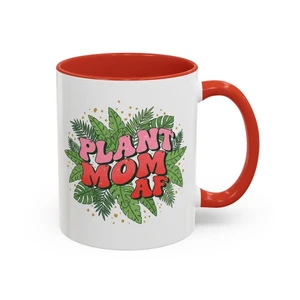 Taza de café Plant Mom Accent, taza Plant Mom AF - Imagen 1 de 31