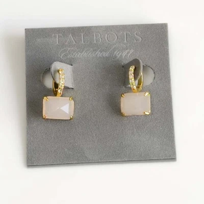 Novos Brincos de Argola Talbots Quadrados Mini Huggie Chiques Femininos Festa Férias Joias - Imagem 1 de 4