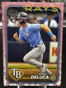 2024 Topps Japan Edition Jonny Deluca Cherry Blossom Border /99 Rays #31 - Picture 1 of 3
