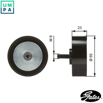 DEFLECTIONGUIDE PULLEY VRIBBED BELT T36082 FOR FIAT 188A4.000/A5.000 1.2L 4cyl - Image 1 of 4