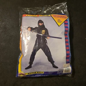 Vintage 1997 Cobra Shield Master Ninja Kid Costume Child Spencer Gifts Halloween - Picture 1 of 22