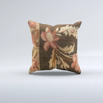 Kilim Cushion Cover 60x60 cm Square Wool Large Pillowcase Vintage Turkish 66595 - Image 1 of 4