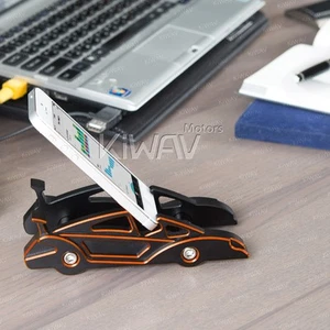 dual-slot desk display support CNC aluminum orange sportscar style pour E-reader - Afbeelding 1 van 4