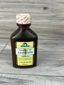 Botella vintage de tintura de Asafétida Swan - Imagen 1 de 2