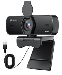 4K Webcam for PC Camera with Microphone 12 Megapixel,New Upgraded Autofocus, - Photo 1/7