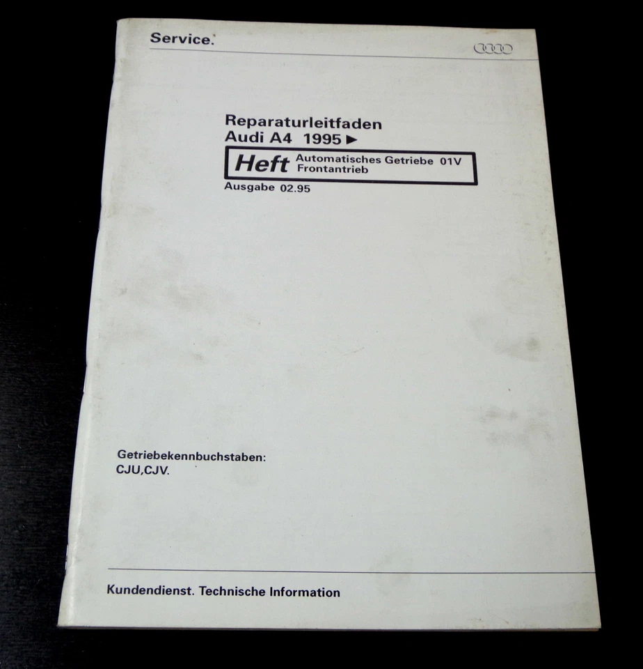 Manual de Taller Audi A 4/A4 Automático Caja de Cambios 01V Impulsión Desde 1995 - Imagen 1 de 1