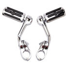 1-1/4" Chrome Highway Motorcycle Foot Pegs Crash Bar Clamps For Harley Davidson