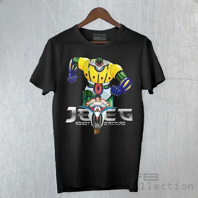 T-Shirt Maglietta JEEG ROBOT D'ACCIAIO Cartoon 80's Meme Goldrake Kōtetsu Jīgu