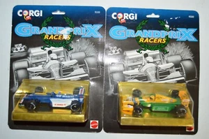 LOT OF 2 Corgi Grand Prix Racers Williams Renault FW14B + Benetton B191 Diecast - Picture 1 of 12