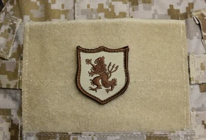 Mini DEVGRU Gold Squadron Lion Patch AOR1 NSWDG SEAL Team 6 Zero Dark Thirty ST6 - Foto 1 di 3
