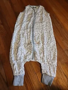 molis & co Baby Blue Sleeping Bag Sleepsack With Feet XXL Blue/ White Soft EUC - Picture 1 of 5