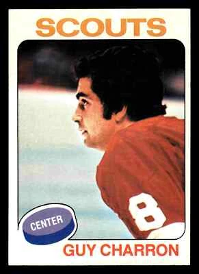 1975-76 Topps Guy Charron #32 - Kansas City Scouts - Image 1 of 2
