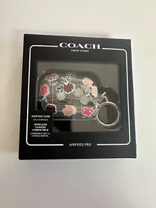 Brand New Coach AirPods Pro Floral Clear/pink Case with Keychain CG519 - Picture 1 of 2
