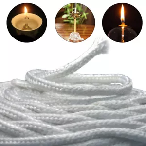 1mm-6mm Replacement White Fiberglass Wick Candle  Oil Lamp Candle Making - Picture 1 of 25
