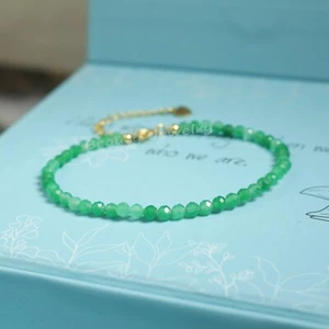 Natural Green Aventurine Dainty Bracelet Crystal Healing Bracelet Wholesale - Picture 1 of 3