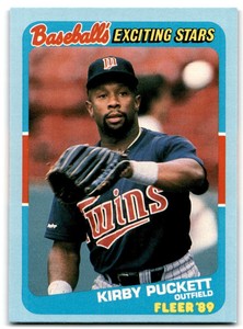 1989 Fleer Exciting Stars Kirby Puckett Minnesota Twins #34