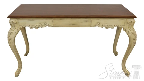 F57705EC: French Style 1 Drawer Painted Base Writing Desk	 Cover