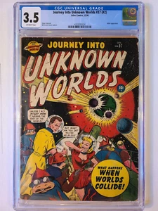 JOURNEY INTO UNKNOWN WORLDS # 37 ATLAS (#2) 1950 CGC 3.5 CLASSIC BILL EVERETT - Picture 1 of 2
