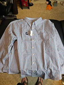 IZOD Men's Big Performance Comfort Long Sleve Button Down 4XL NWT - Picture 1 of 5