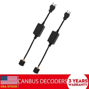 2x H4 9003 LED Headlight Canbus Load Resistor Decoder Error Free Anti Flicker - Picture 1 of 9