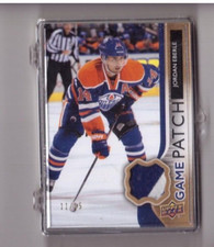 JORDAN EBERLE 2014-15 UPPER DECK HOCKEY GAME WORN PATCH w/2 COLORS SP/15 #GJ-JE