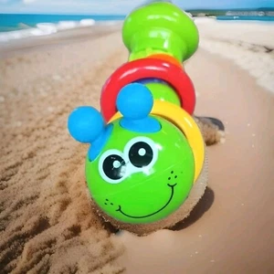 Infantino Topsy Turvy Twist and Play Caterpillar Rattle - Picture 1 of 5
