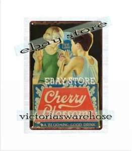 Cherry Blossom Soda metal tin sign garden metal yard signs - Picture 1 of 4