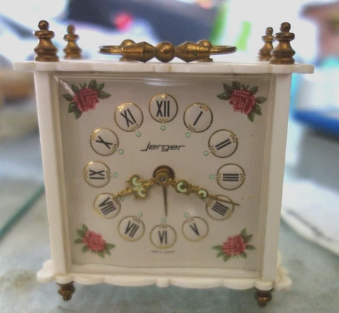 Jerger Vintage Bedside Table Alarm Clock - Special Rose Chic Edition Cover