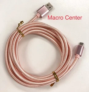 3x 10 FT Cable Cord Charger Wire Usb Smartphone Tablets For Android Phones - Picture 1 of 15