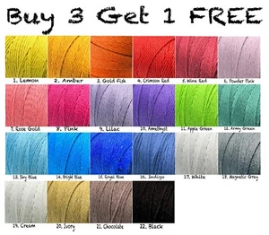 3MM Cotton Macrame Cord Twisted String Hand Rustic Craft Rope 22 Colours! - Picture 1 of 22