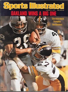 Sports Illustrated 1977 CLARENCE DAVIS Oakland Raiders #1 Pittsburgh USC NoLABEL - Picture 1 of 6