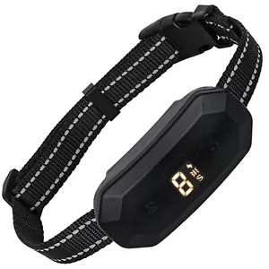 Collar Dogs Bark Anti Barking Training Collar 7 Sensitivity Beep Vibration Level - Picture 1 of 5