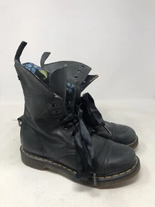 Dr. Martens Aimilita Triumph Floral Lace Fold Over Combat Boots Size 9 - Picture 1 of 10