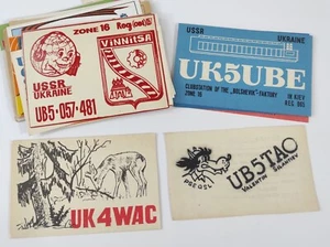30 QSL cards USSR 1970s-1980s - Picture 1 of 8