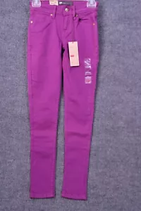 Leggings Levis adulti junior donna skinny taglia 1 o 24/0 viola fuschia - Foto 1 di 20