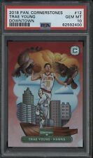 2018-19 Panini Cornerstones Downtown #12 Trae Young RC Rookie PSA 10 GEM MINT