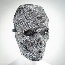 Halloween Mask Skull Rhinestone Face Mask Full Head Mask Skull Masquerade Mask