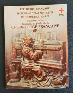 FRANCE - FRANCIA - CARNET DE 8 TIMBRES CROIX ROUGE FRANCAISE DE 1980. - Imagen 1 de 2
