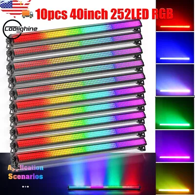 Wall Wash Light Bar 252LED RGB 3in1 DMX Stage DJ Disco Party Strobe Beam Light - Image 1 of 4
