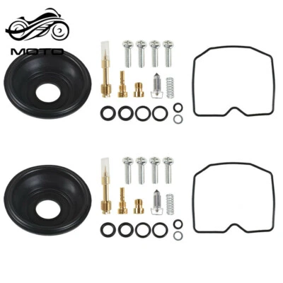 2 Set Carburetor Rebuild Kit plunger diaphragm For Kawasaki EN450A 454 LTD 85-90 - Image 1 of 4
