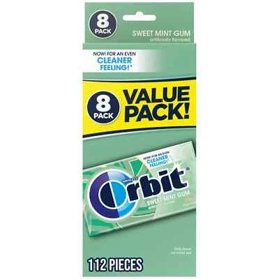 Orbit Sweet Mint Sugar Free Chewing Gum, Value Pack - 112 ct Bag - Image 1 of 4