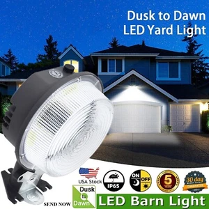 LED Barn Light,75W 8400LM Dusk to Dawn Outdoor Lighting with Photocell 5000K New - Picture 1 of 11