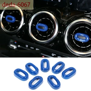 For Benz A B Class GLA GLB CLA 2020+Blue Air Outlet Adjustment Rod Sleeve Trim×7 - Picture 1 of 12