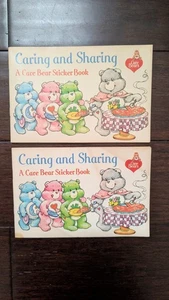 2 Care Bear Sticker Books Caring & Sharing 1984 Pizza Hut Random House Exclusive - Bild 1 von 4