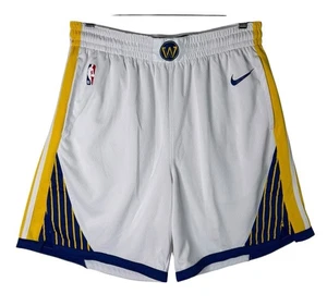 Nike Dri-Fit NBA Golden State Warriors Swingman Basketball Shorts White 42 - XL - Picture 1 of 14