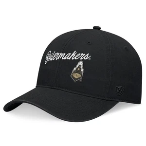 Men's Top of the World Black Purdue Boilermakers Heritage CeeCee Adjustable Hat - Picture 1 of 4